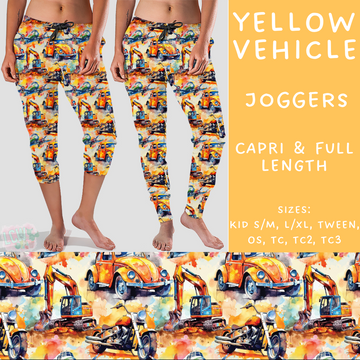 Batch #209 - Fun Run 5 - Closes 10/2 - ETA mid Nov - Yellow Vehicle Full and Capri Length Joggers