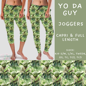 Batch #247 - Cool Characters 6 - Closes 12/2 - ETA late Jan - Yo Da Guy Full and Capri Length Joggers