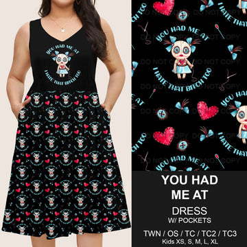 B217 - Preorder You Had Me At Sleeveless Pocket Dress (Closes 3/12. ETA: late May)