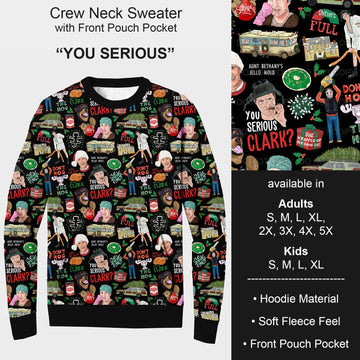 B185 - Preorder You Serious Sweater w/ Front Pocket (Closes 10/01. ETA early Dec.)