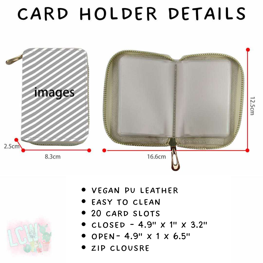 Batch #460 - Zip It Collection - Closes 12/5 - ETA late Jan - Leop Bows Card Wallet