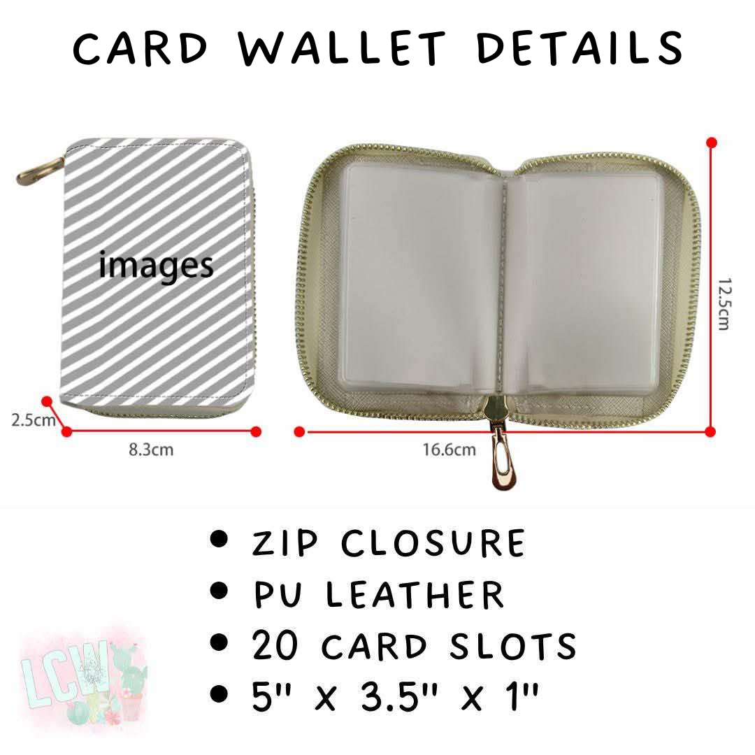 Batch #372 - Football Florals - Closes 7/11 - ETA early Sept - Minnesota FBall Floral Card Wallet