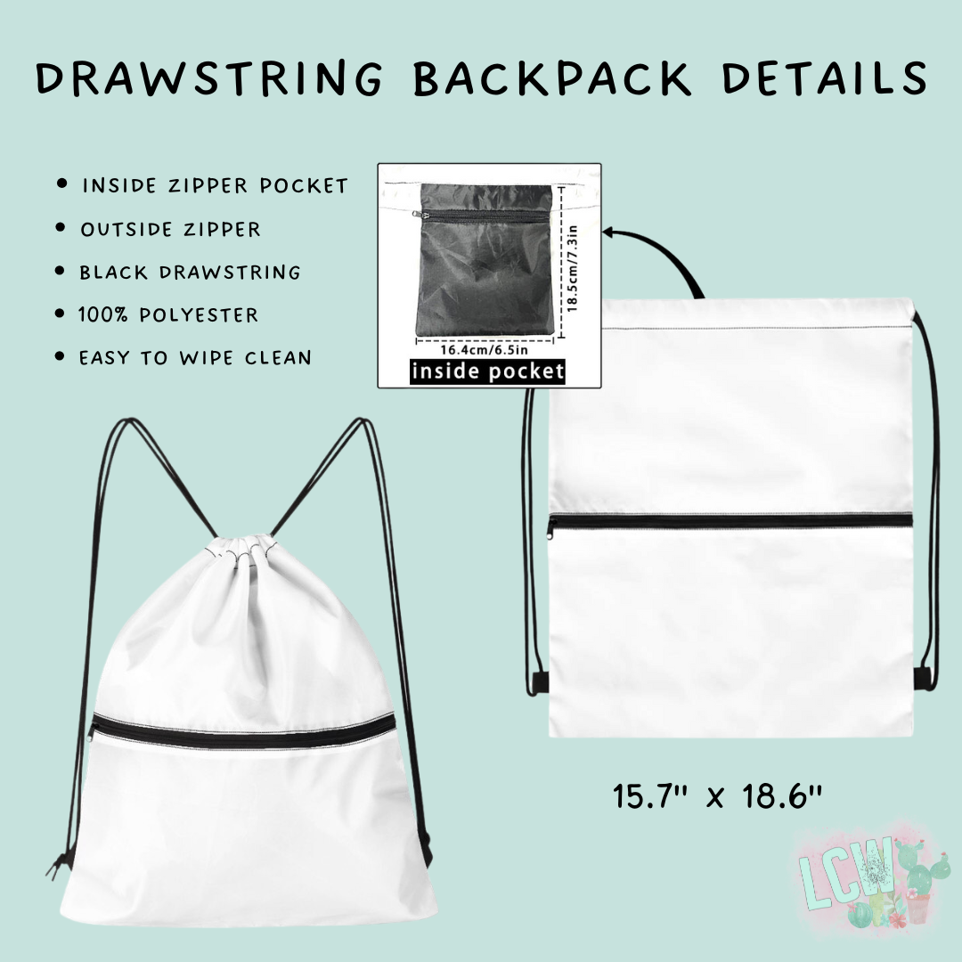 Batch #276 - Fanny Packs & Drawstring Backpacks - Closes 1/24 - ETA late March - Army Drawstring Backpack