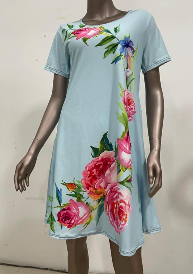 Blue Butterfly - T-Shirt Pocket Dress Preorder 2 Closing 3/12 ETA MAY