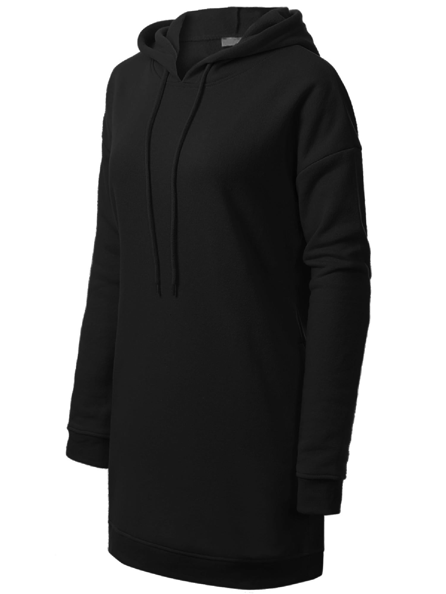 Oversized Hoodie Tunic Dress w/ Side Pockets