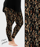 RTS - Abstract Animal Print Leggings w/ Pockets