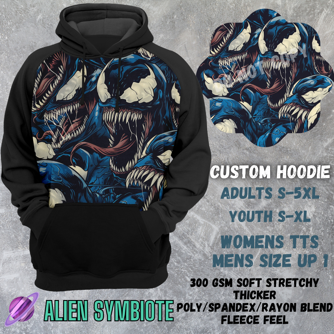 ALIEN SYMBIOTE - CUSTOM HOODIE RUN PREORDER CLOSING 3/6