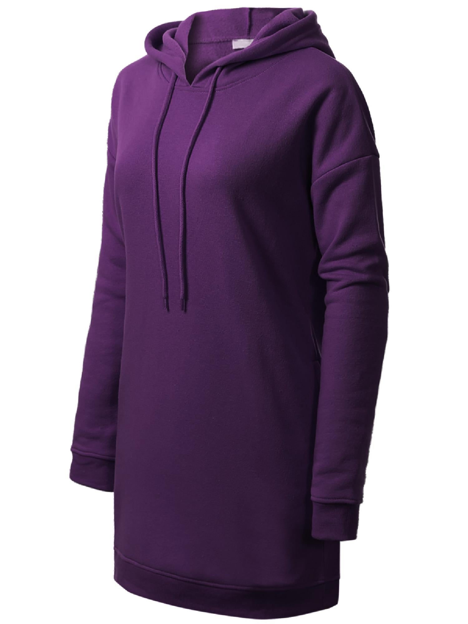 Oversized Hoodie Tunic Dress w/ Side Pockets
