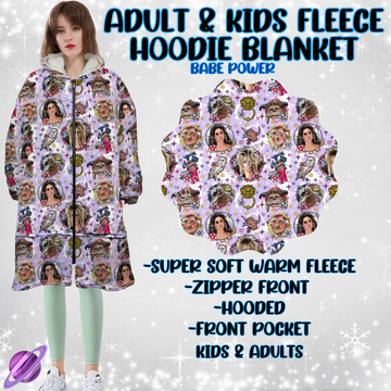 BABE POWER-HOODIE BLANKET RUN-PREORDER CLOSING 9/28 ETA NOV