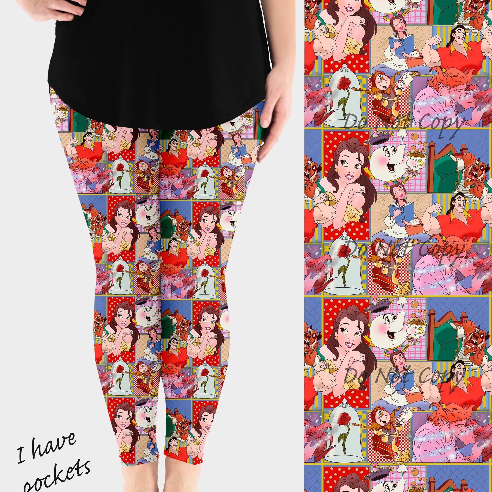 RTS - Beauty Patches Leggings w/ Pockets