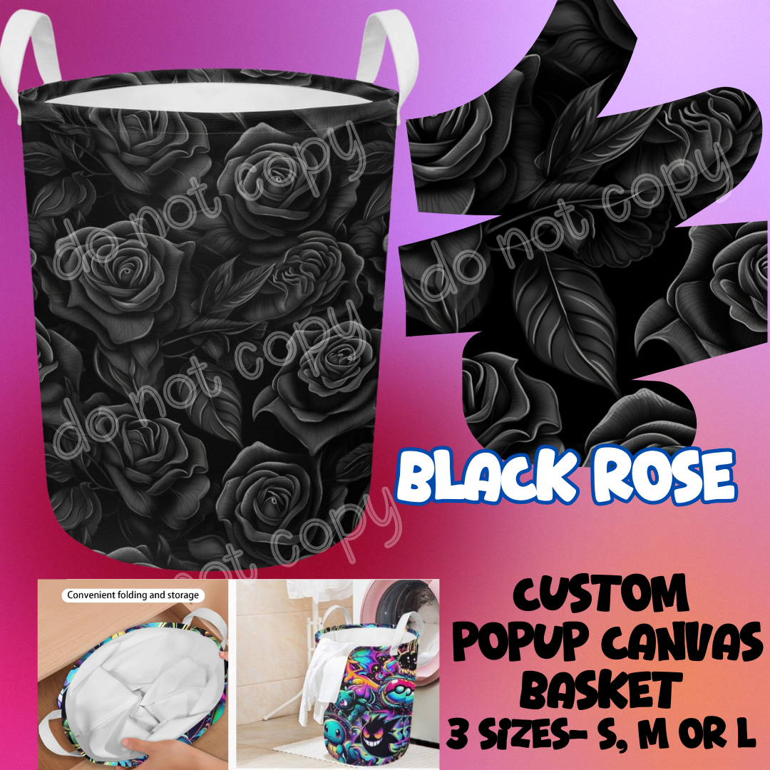 BLACK ROSE - STORAGE BASKETS - PREORDER CLOSING 12/4