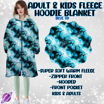 BLUE TD-HOODIE BLANKET RUN-PREORDER CLOSING 9/28 ETA NOV