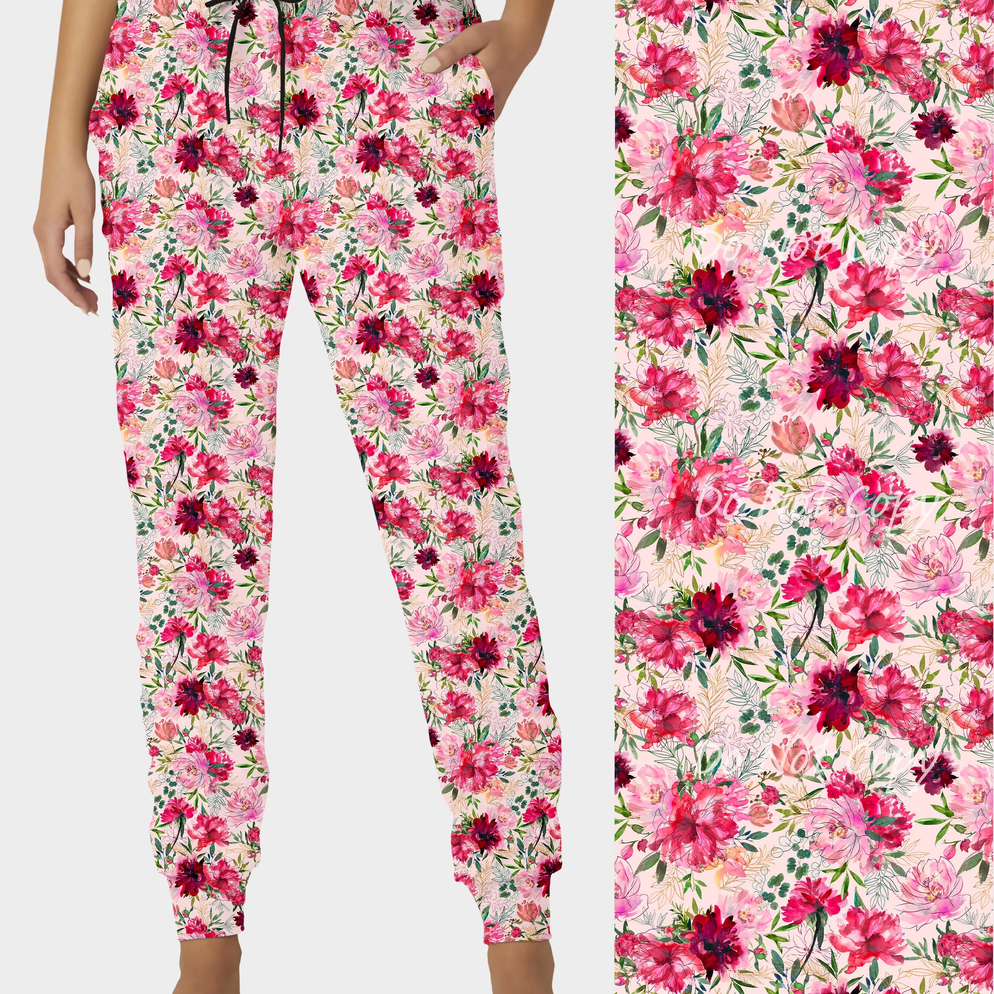 RTS - Blushing Blooms Joggers