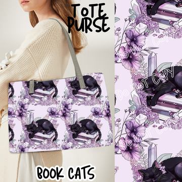 BOOK CATS - BAG RUN 3 - TOTE PURSE - PREORDER CLOSING 10/22