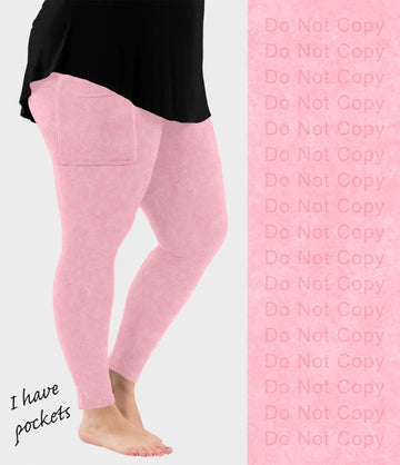 RTS - Bubblegum Pink Leggings with Pockets