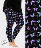 RTS - Butterflies Leggings w/ Pockets
