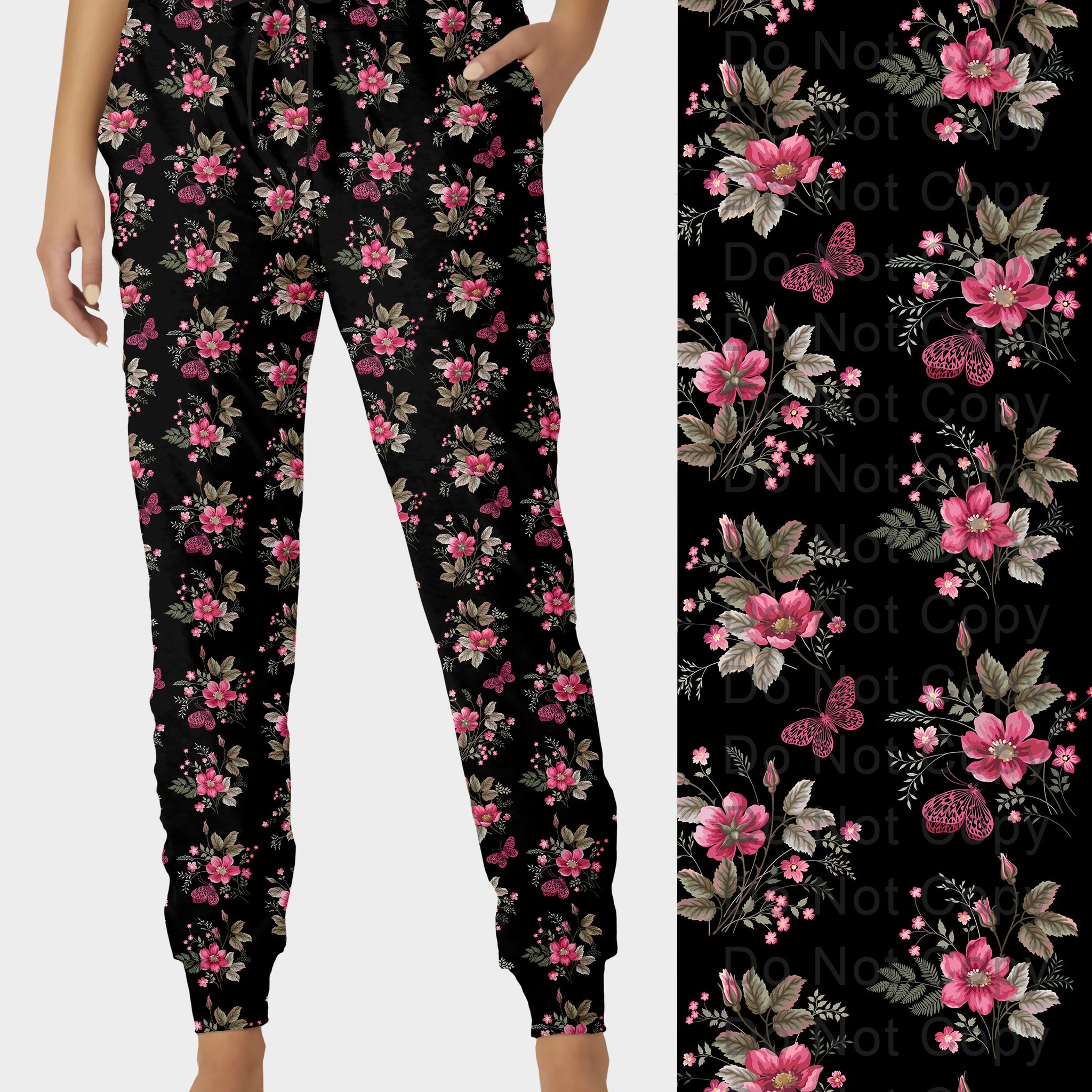 RTS - Butterfly Blooms Joggers