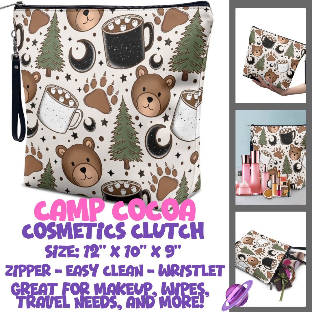 CAMP COCOA - CUSTOM COSMETIC CLUTCH PREORDER CLOSES 12/16