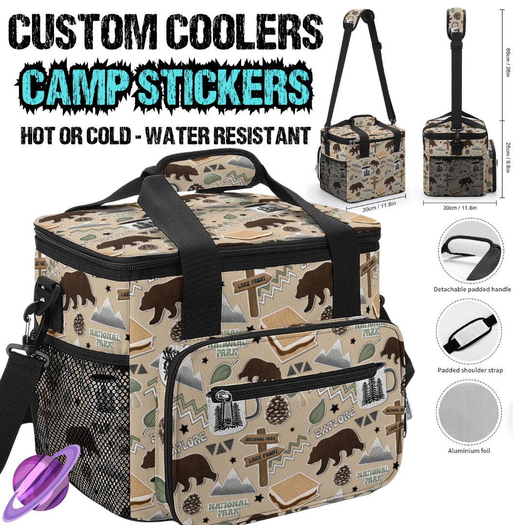 CAMP STICKERS - CUSTOM COOLERS CLOSING 12/27