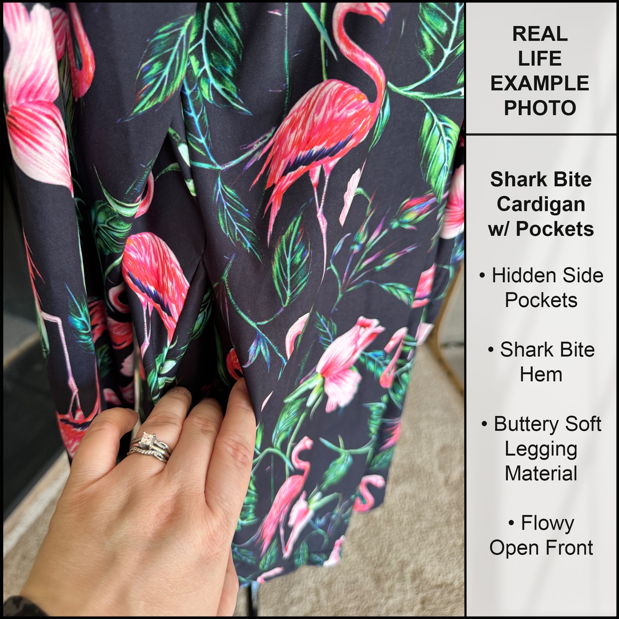 RTS - Elegant Blooms Cardigan w/ Pockets
