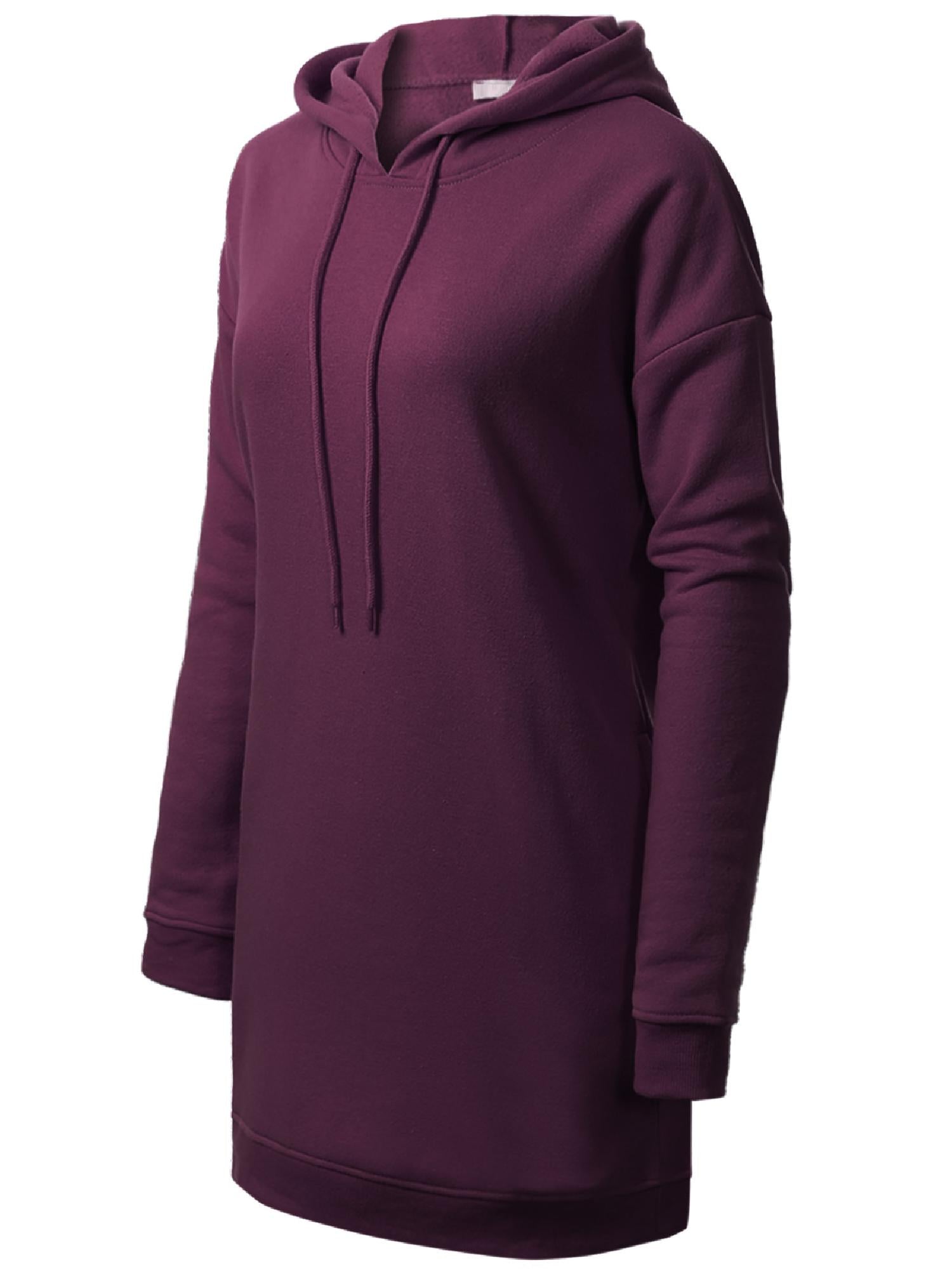 Oversized Hoodie Tunic Dress w/ Side Pockets