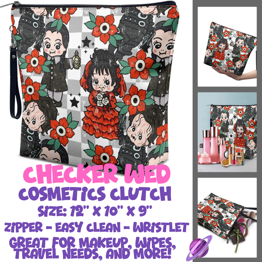 CHECKER WED - CUSTOM COSMETIC CLUTCH PREORDER CLOSES 12/16