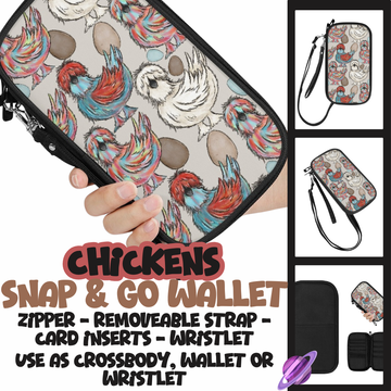 CHICKENS - SNAP & GO WALLETS PREORDER CLOSING 12/18