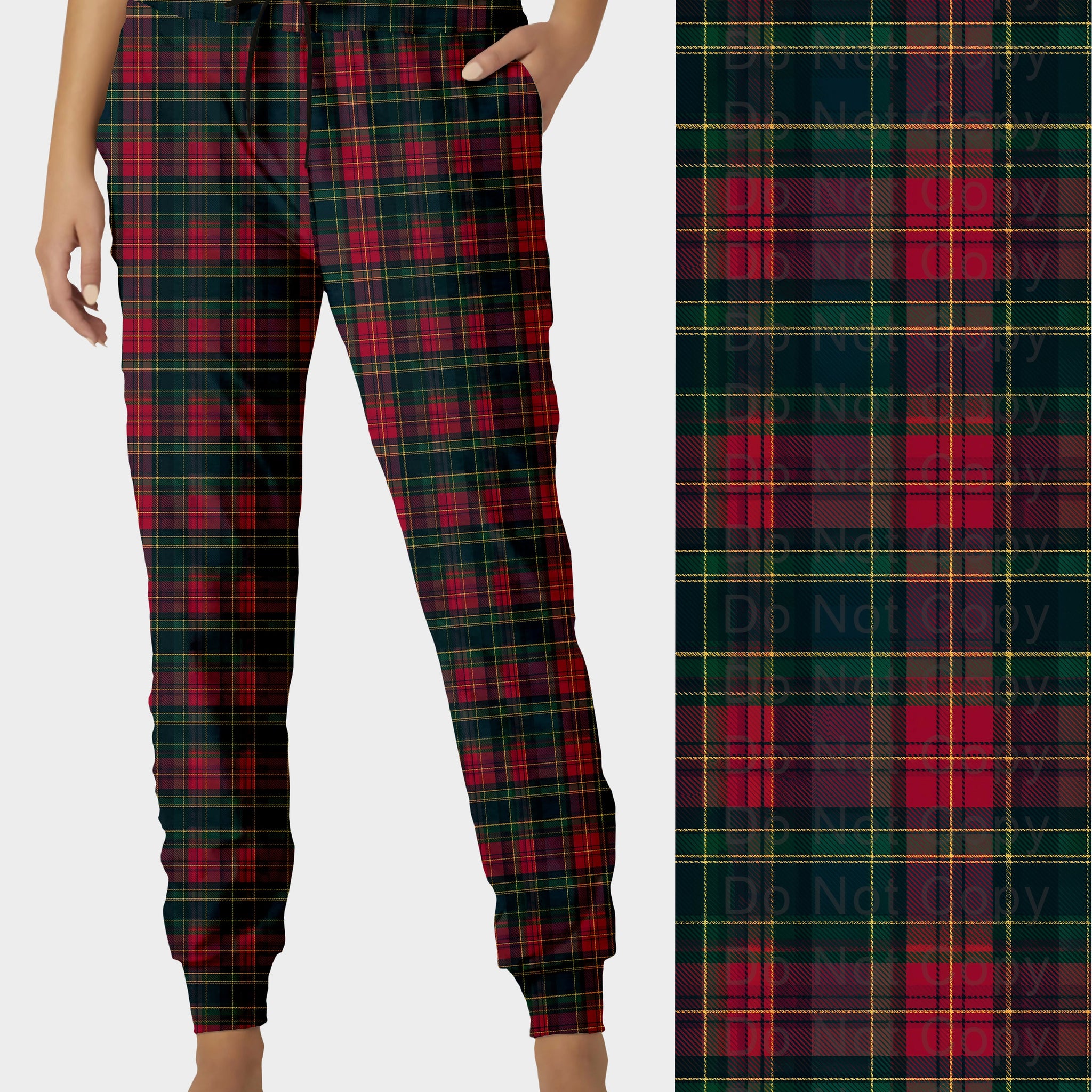 RTS - Christmas Plaid Jogger Pants
