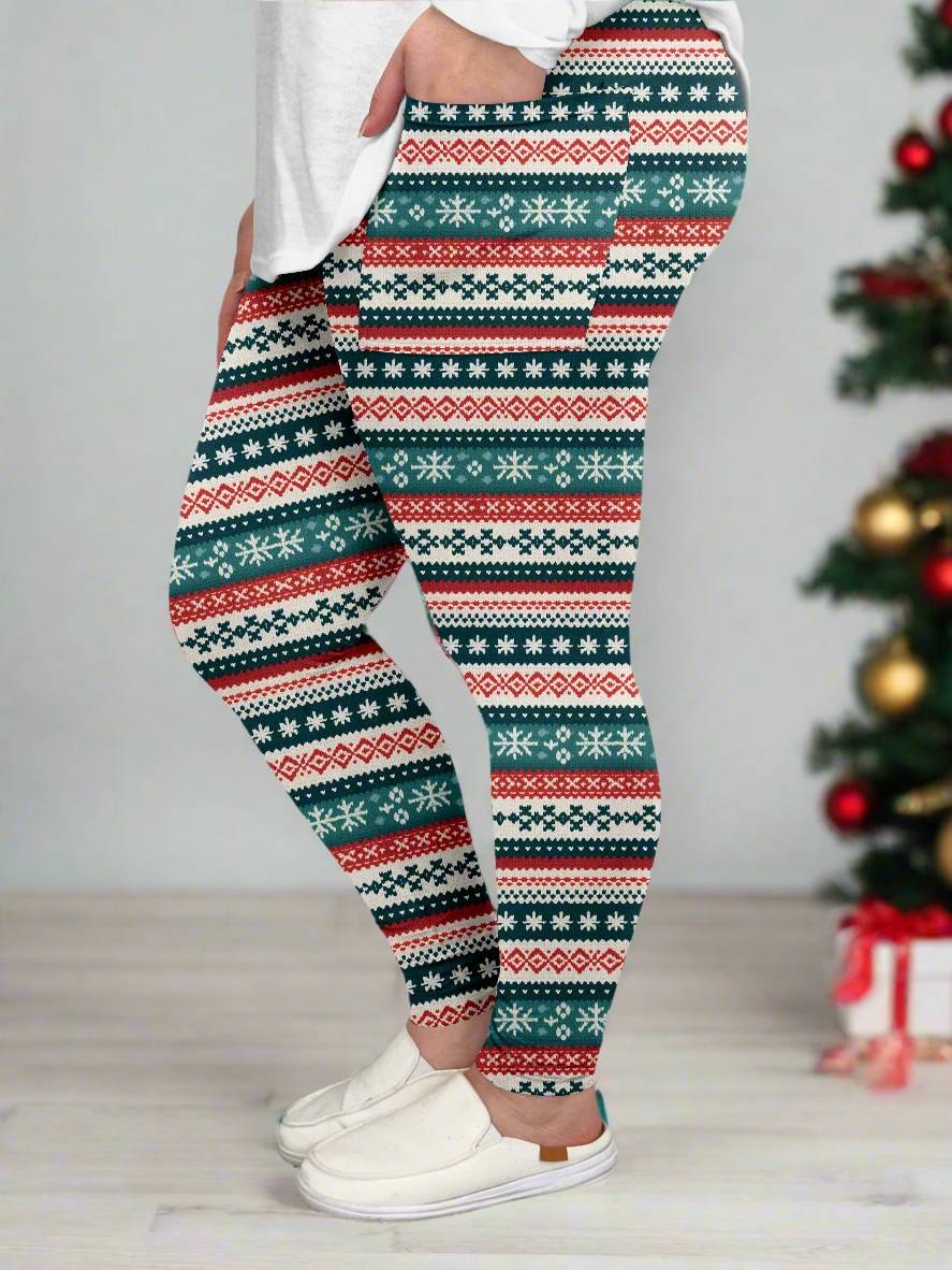 X-Mas Sweater Leggings w/ Pockets