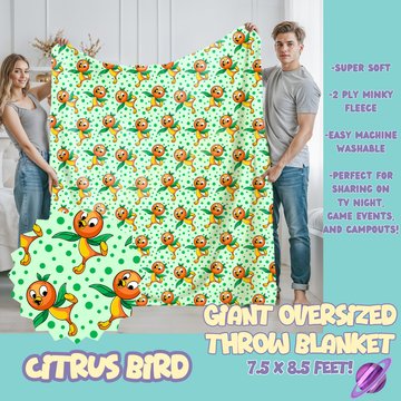 CITRUS BIRD - OVERSIZED THROW BLANKET 11 - PREORDER CLOSING 2/2