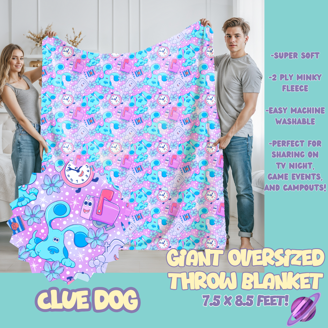 CLUE DOG - OVERSIZED THROW BLANKET 11 - PREORDER CLOSING 2/2