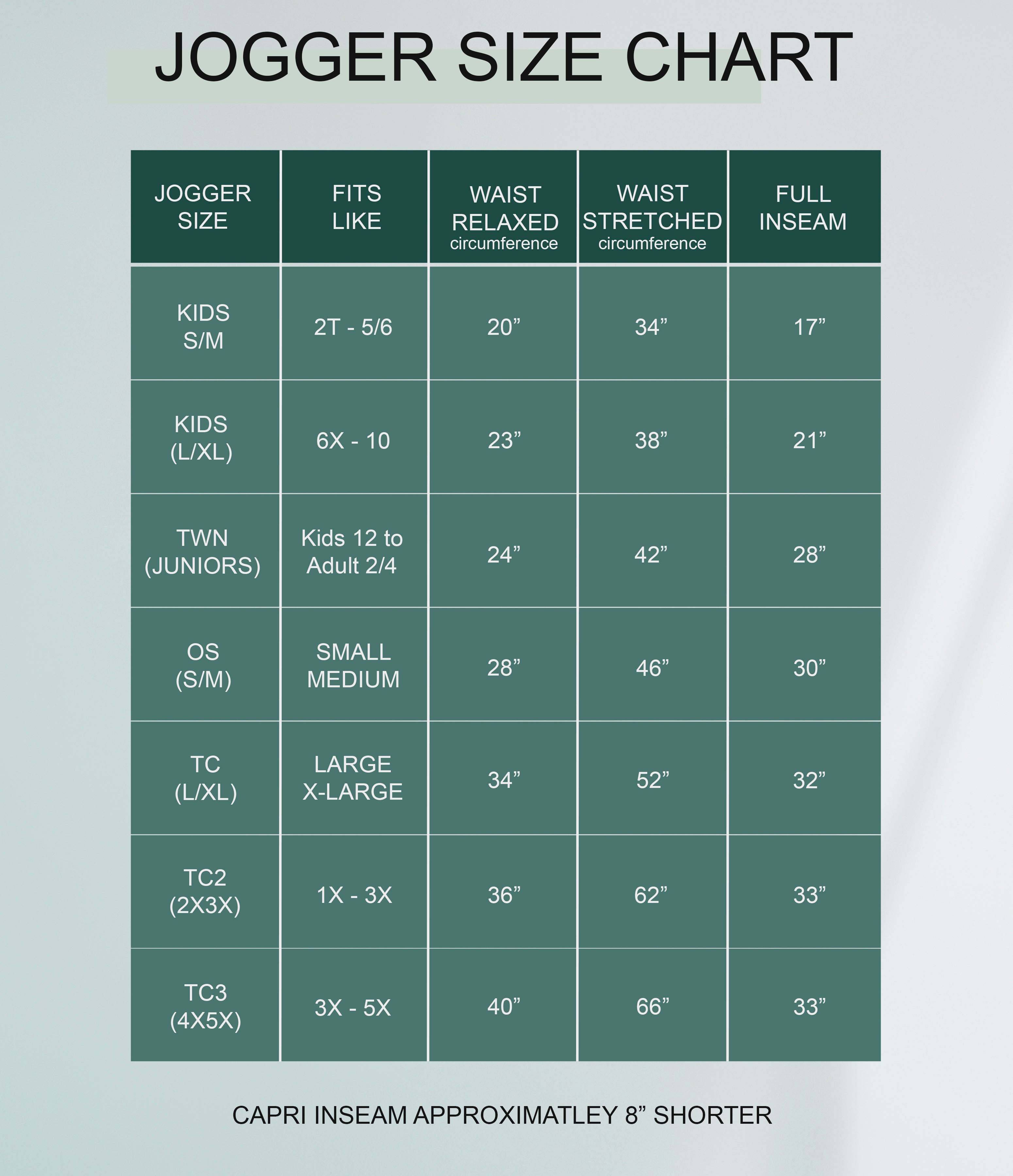 B308 - Preorder Changing Seasons Joggers (Closes 8/16. ETA: late Oct.)