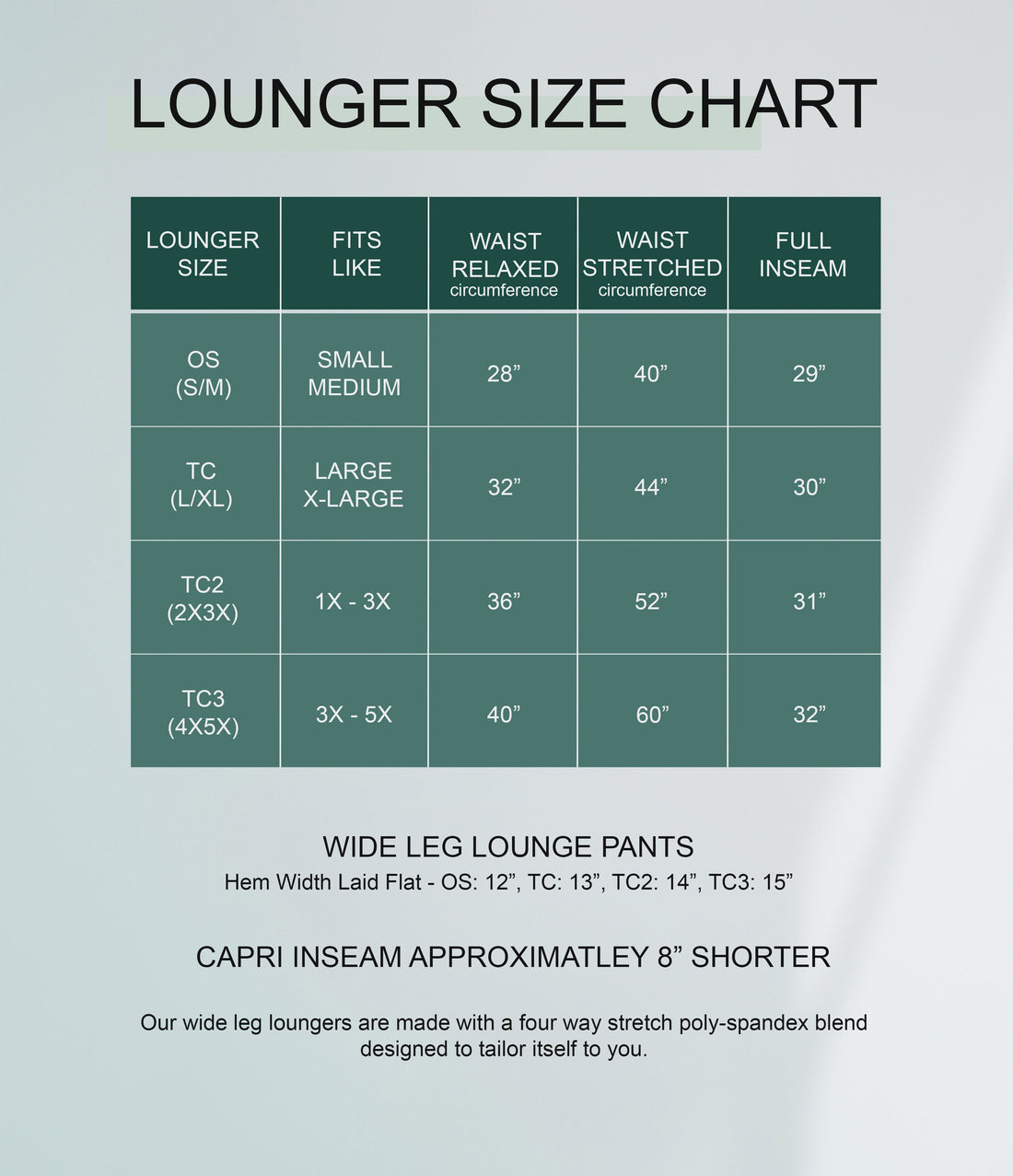 RTS - Solid Black Lounge Pants