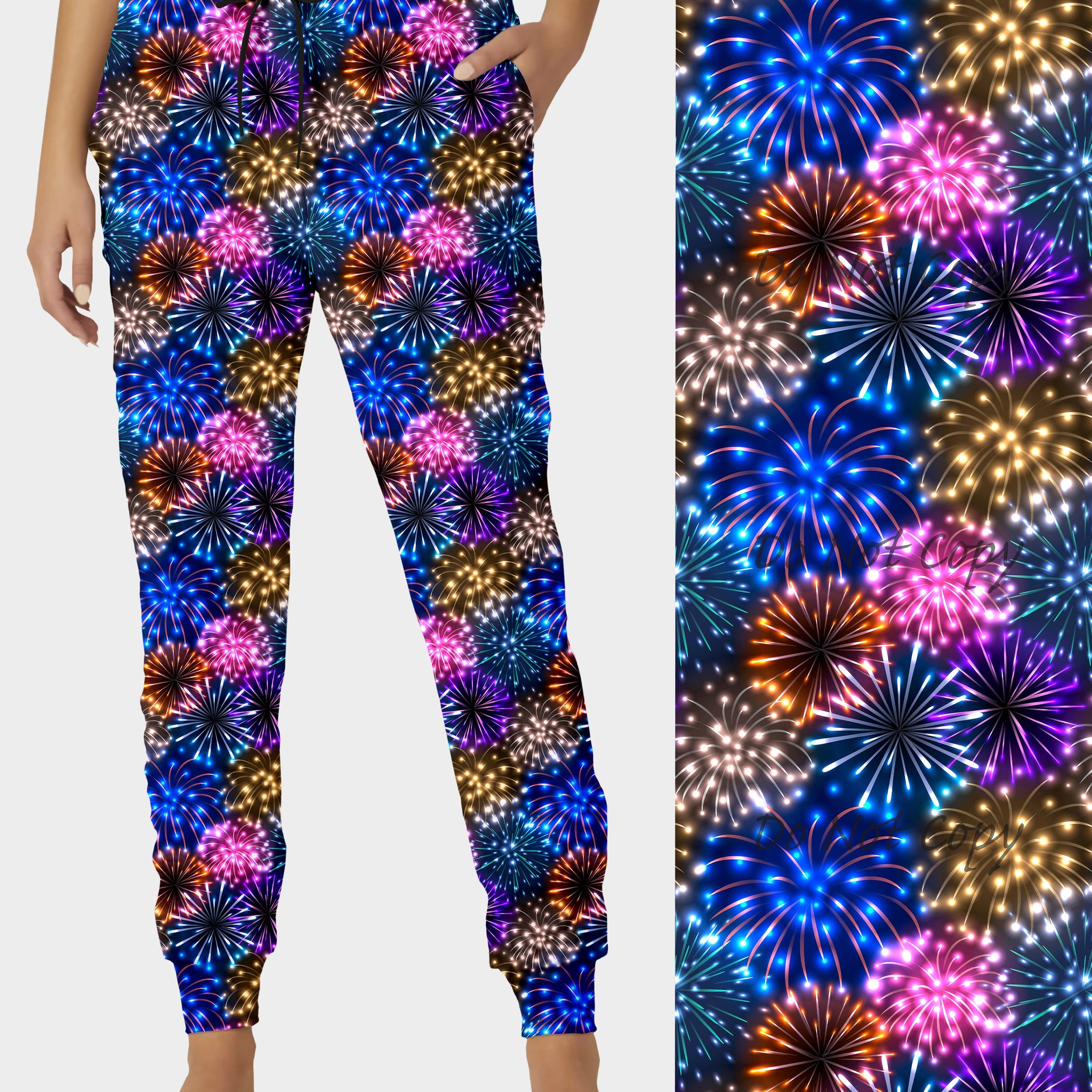 RTS - Colorful Fireworks Joggers