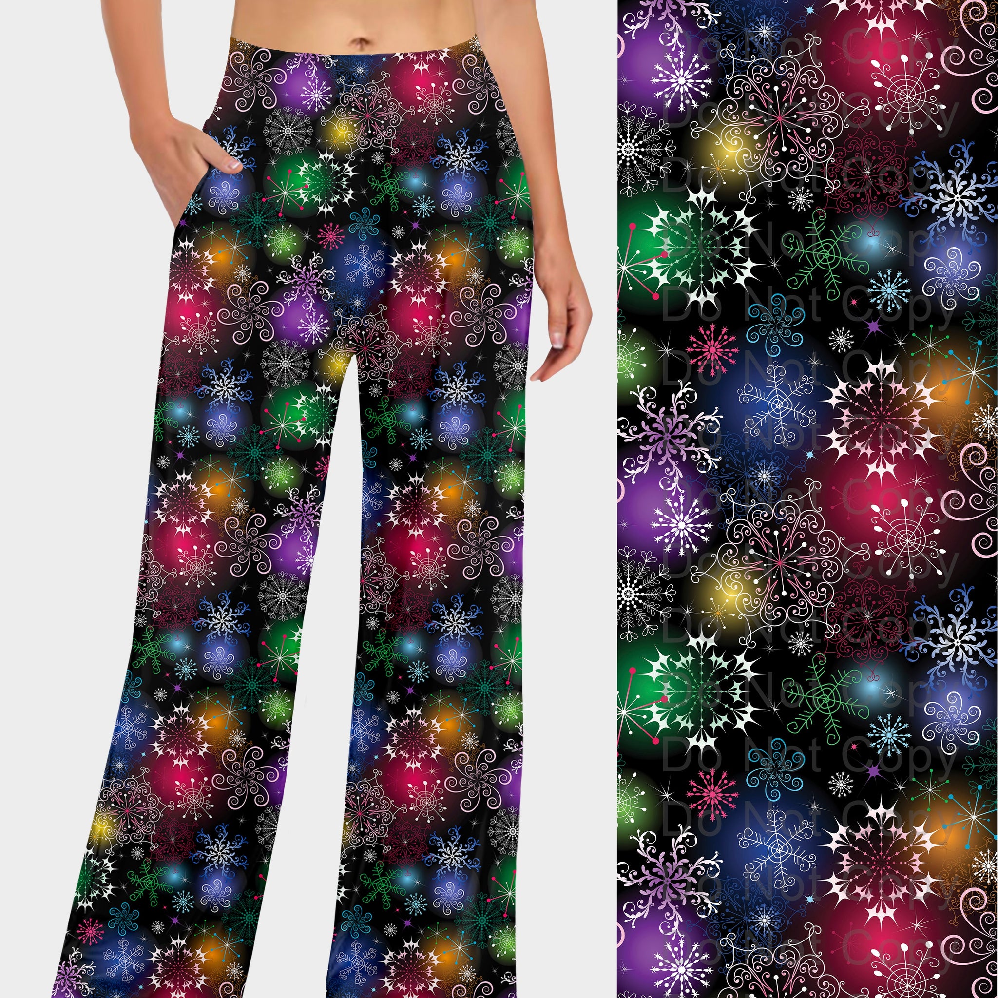 RTS - Colorful Snowflakes Lounge Pants