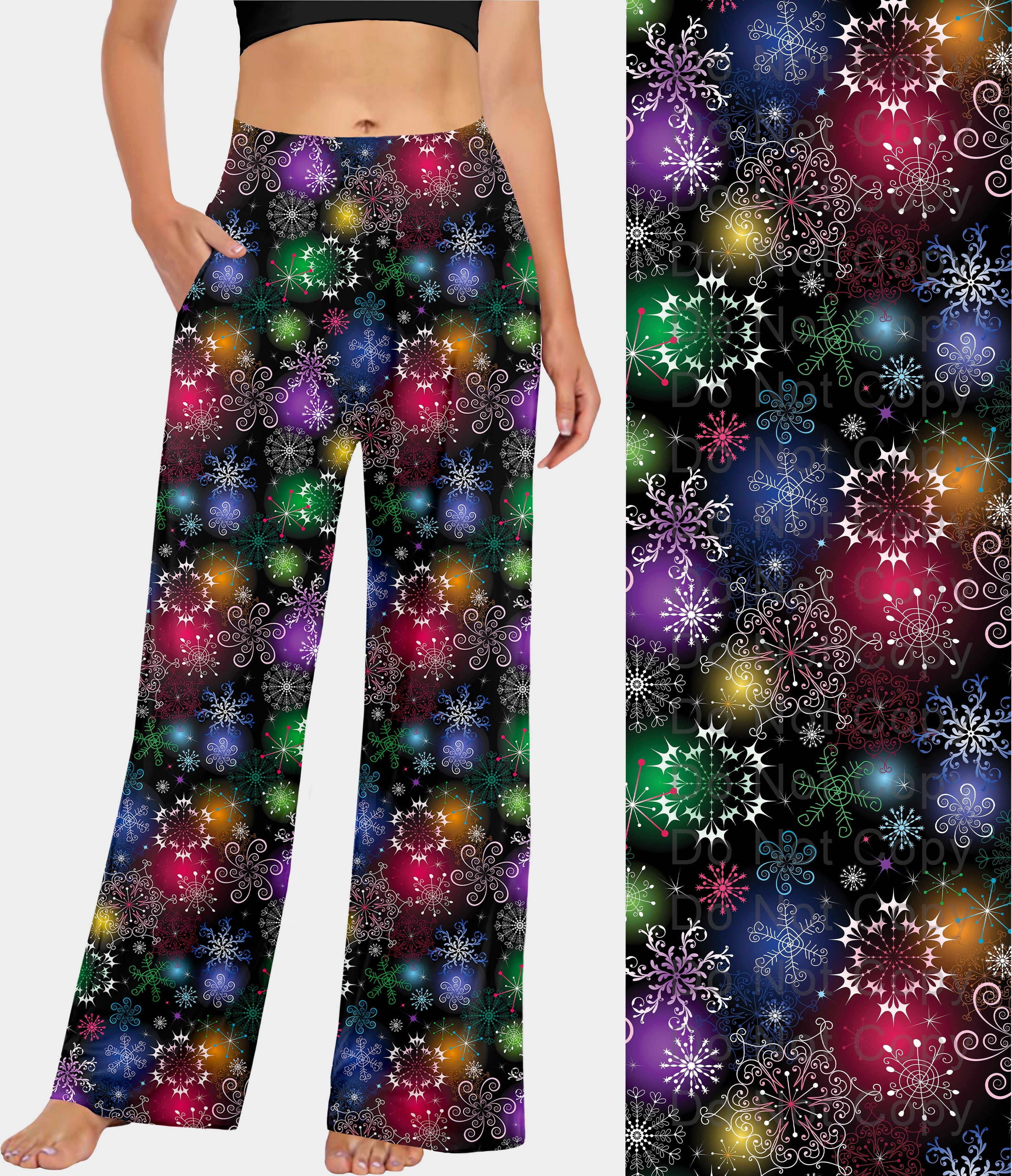 RTS - Colorful Snowflakes Lounge Pants