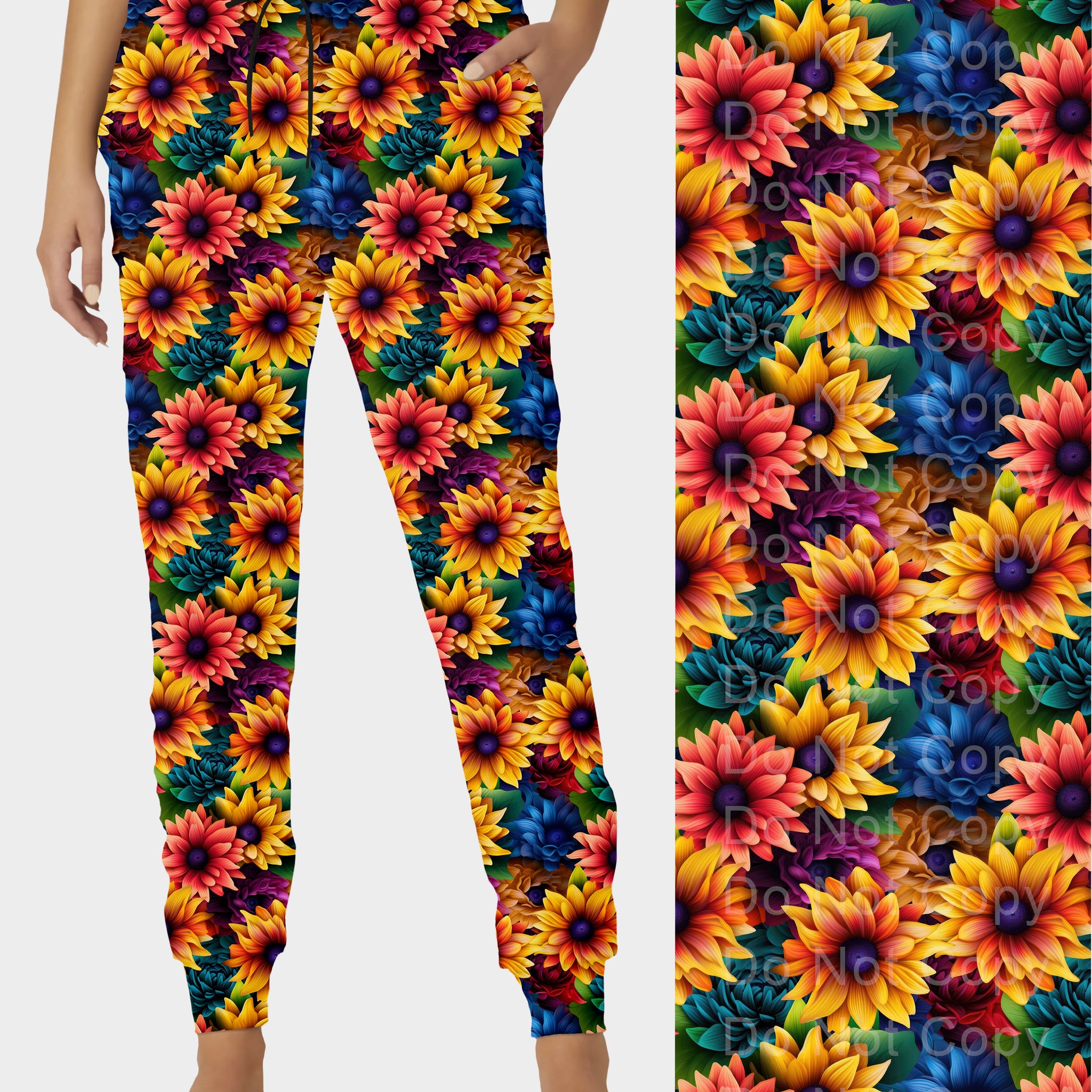 RTS - Colorful Sunflower Joggers