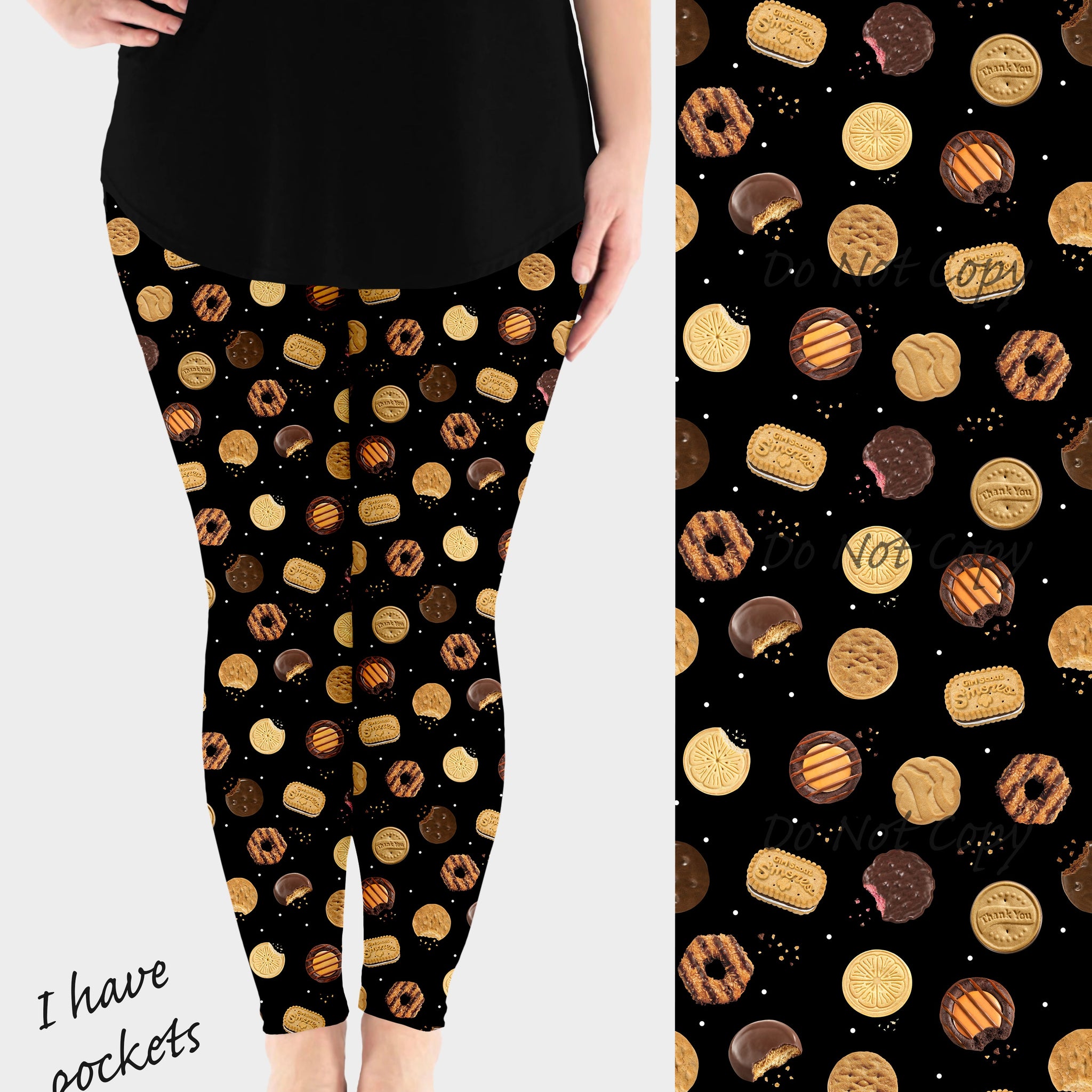 RTS - Cookie Crumble Leggings w/ Pockets