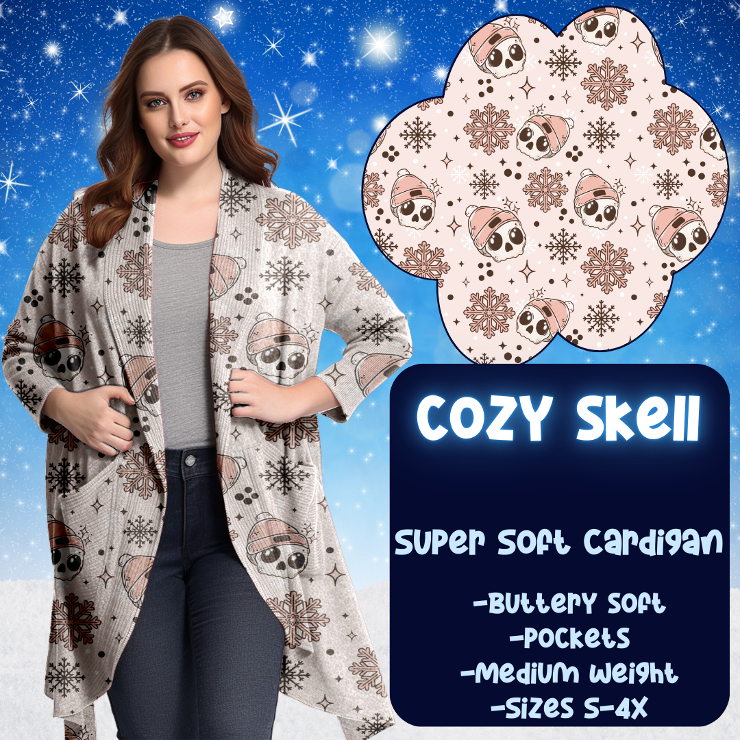 COZY SKELL - SOFT CARDGIAN WINTER RUN CLOSING 10/29