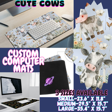 CUTE COWS - COMPUTER MAT PREORDER CLOSING 12/6