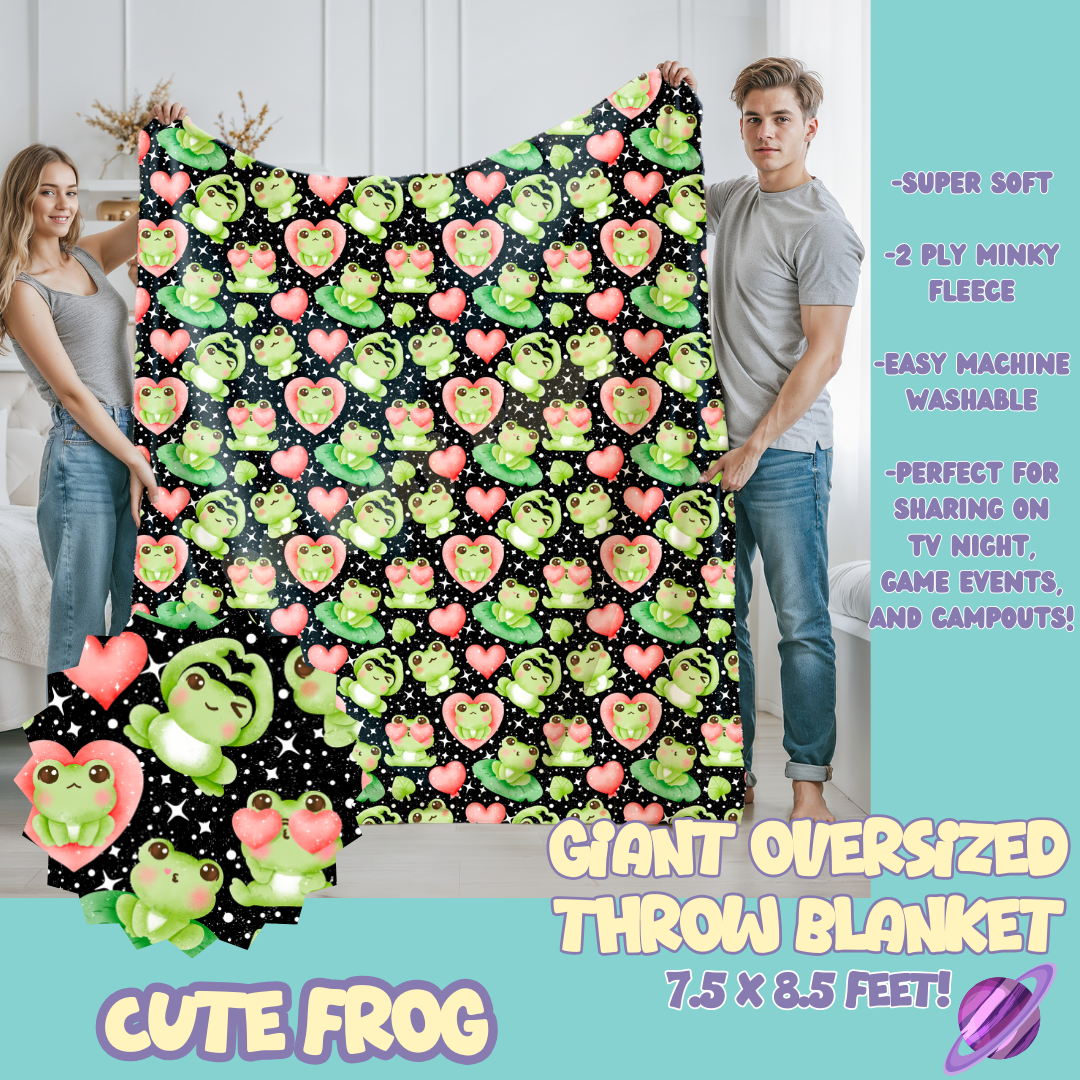 CUTE FROG - OVERSIZED THROW BLANKET 11 - PREORDER CLOSING 2/2