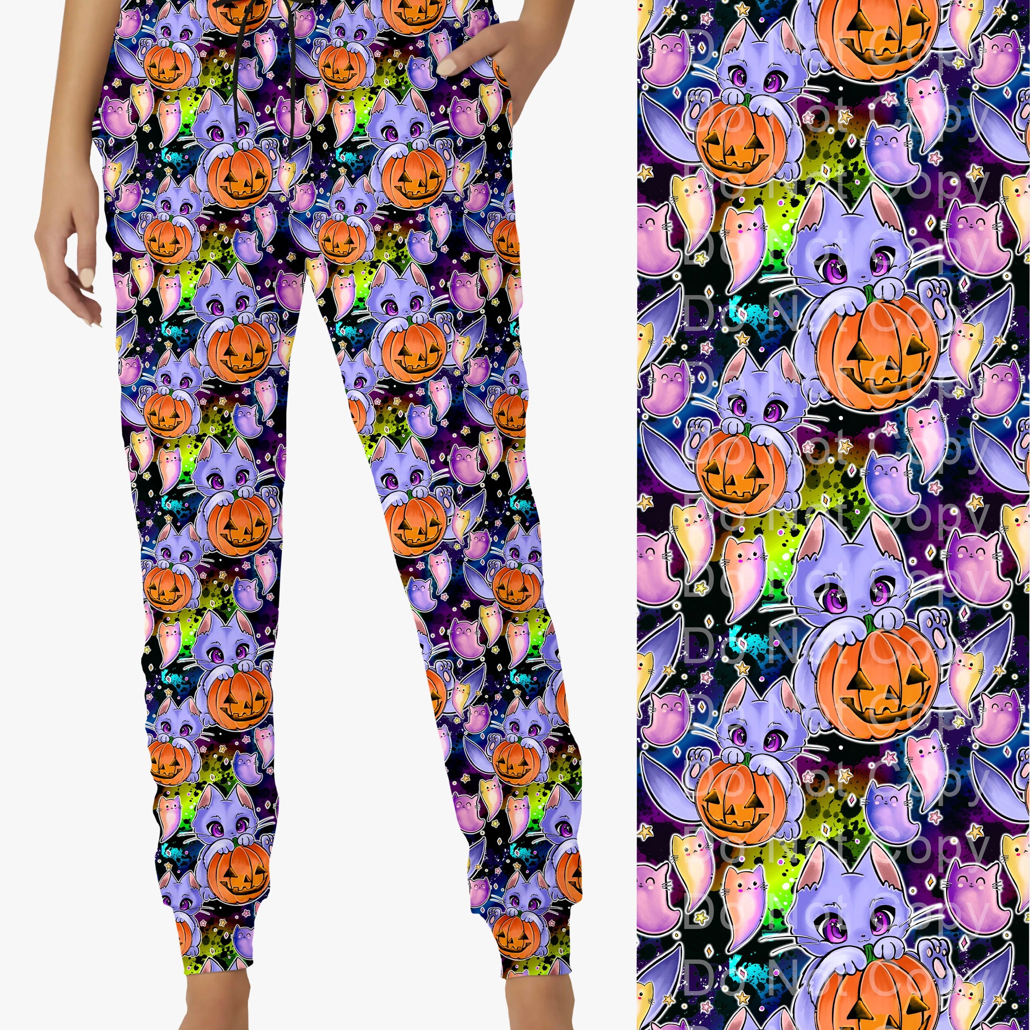 RTS - Cute Kitty Boo Joggers