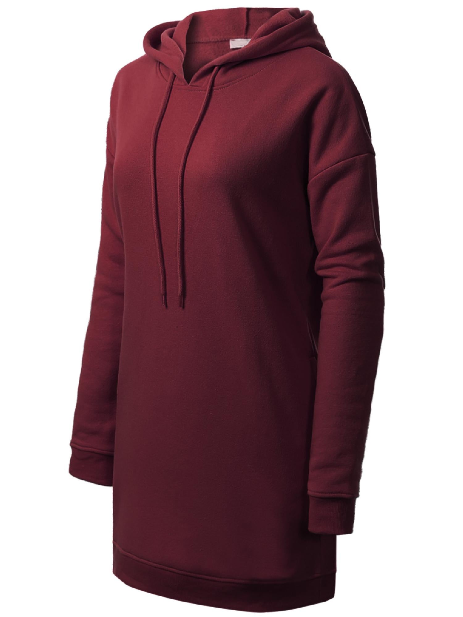 Oversized Hoodie Tunic Dress w/ Side Pockets
