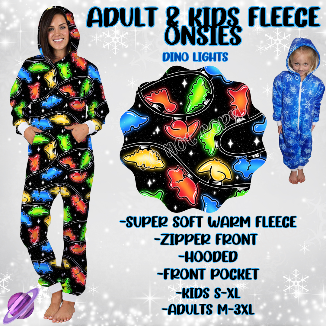 DINO LIGHTS-ONESIES ROUND 3- PREORDER CLOSING 9/23