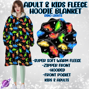 DINO LIGHTS-HOODIE BLANKET RUN-PREORDER CLOSING 9/28 ETA NOV