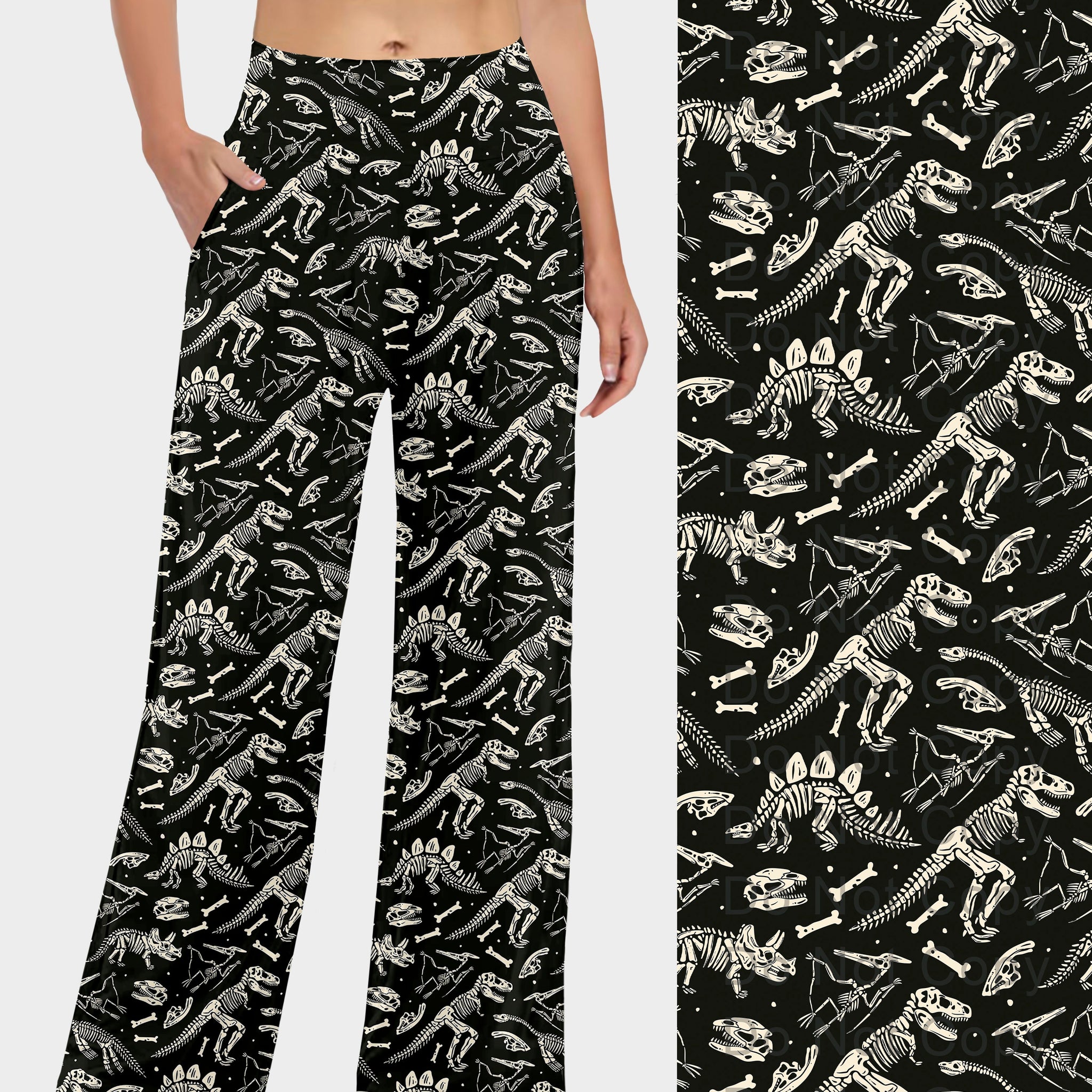 RTS - Dinosaur Skeleton Lounge Pants