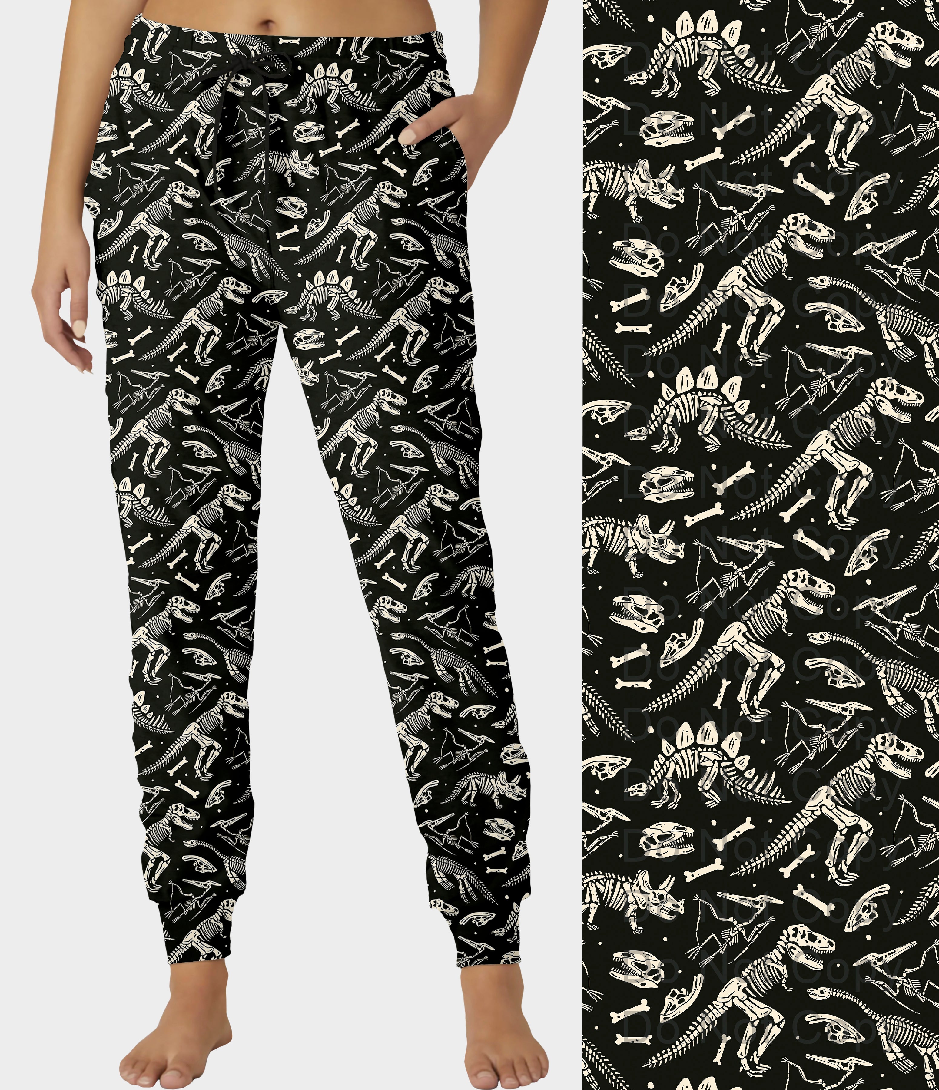 RTS - Dinosaur Skeleton Joggers