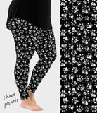 RTS - Distressed Paws Leggings w/ Pockets