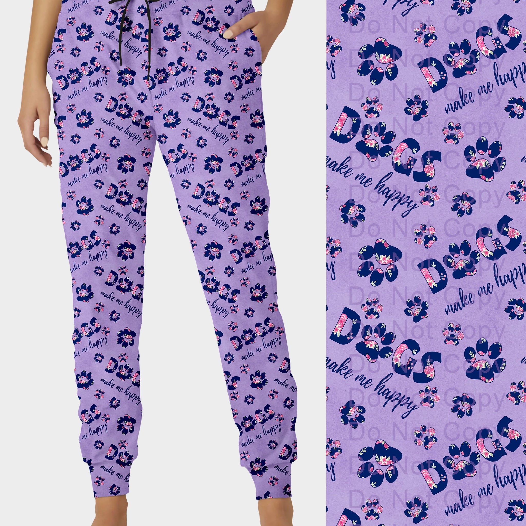 RTS - Dogs Make Me Happy Joggers
