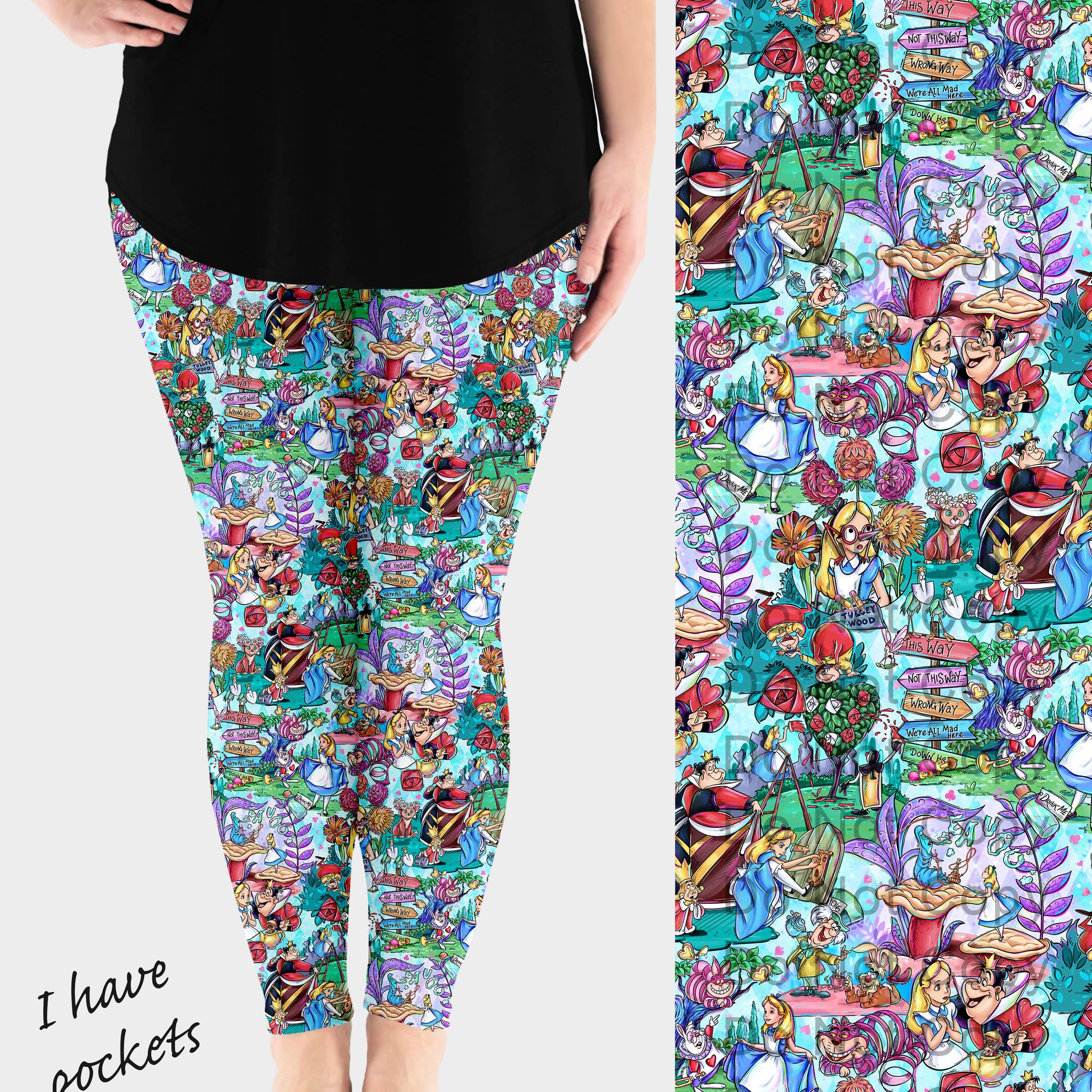 RTS - Down Here Leggings w/ Pockets